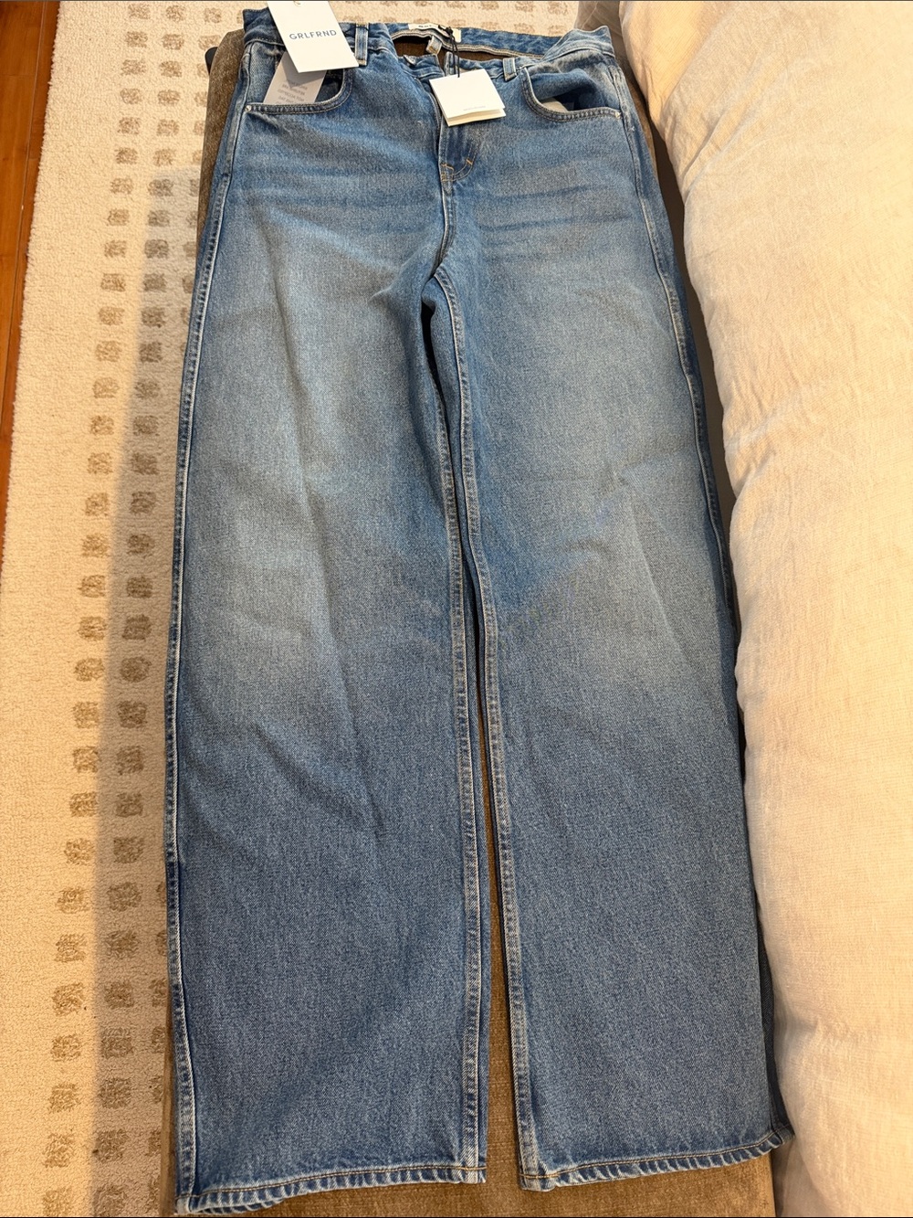 GRLFRND Austen Low Rise Curve Detached Waist in Blue - Picture 8 of 11